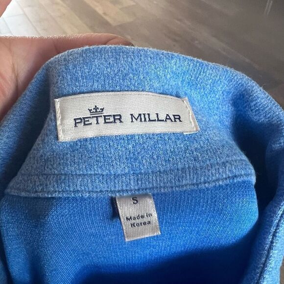 Peter Millar Sea Island Mens Crown Comfort Blue 1/4 Zip Golf Sweater
Sz S - Picture 3 of 7
